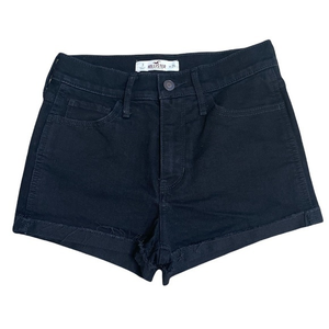 Hollister Black Raw Cuff Jean Shorts Sz. 3‎